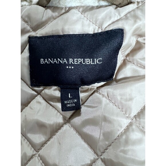 Banana Republic Drawcord Utility Jacket  New Heritage Olive Women’s Size Large - Picture 7 of 13